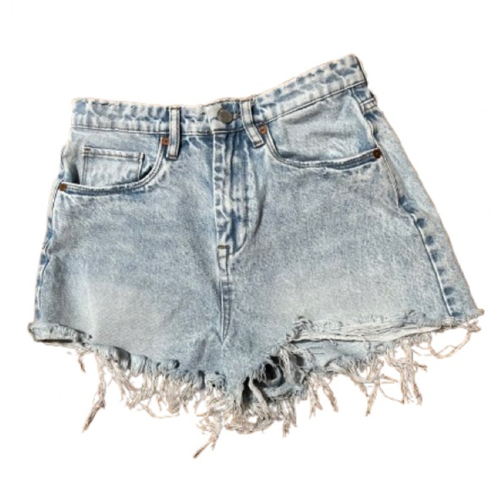 BLANKNYC The Reeve Ultra High Rise Frayed Hem Women Shorts Size 27